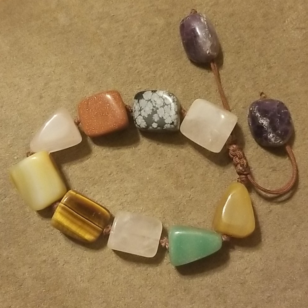 Multicolor Crystal Rock Bracelet